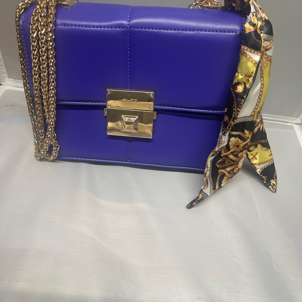 NWT ALDO Elegant Purple Chain Shoulder Bag